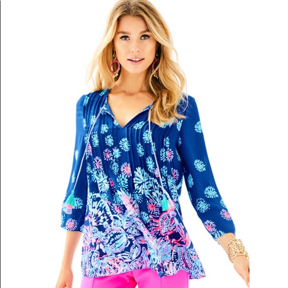 Lilly Pulitzer Marilina Tunic, S, NWOT